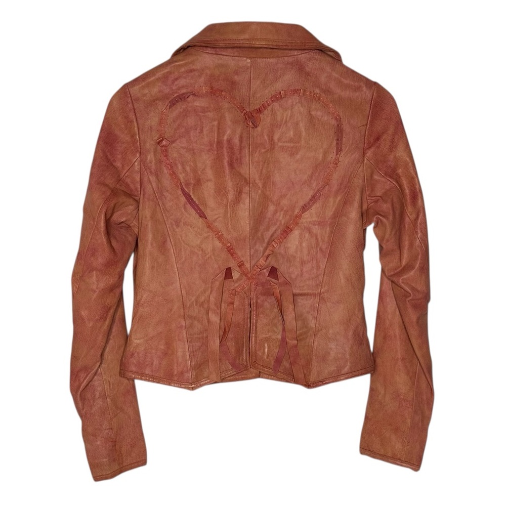 NEW Nigel Preston for Free People Little Heart Bolero Lambskin Leather Jacket m - Picture 5 of 13